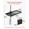 image:imageVEVOR Folding Campfire Grill Heavy Duty Steel Mesh Grate 224 Portable Camping Grates Over Fire Pit Camp Fire Cooking Equipment with Legs Carrying Bag Grilling Rack for Outdoor Open Flame Cooking2412 inch Swivel