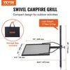 image:imageVEVOR Folding Campfire Grill Heavy Duty Steel Mesh Grate 224 Portable Camping Grates Over Fire Pit Camp Fire Cooking Equipment with Legs Carrying Bag Grilling Rack for Outdoor Open Flame Cooking1616 inch
