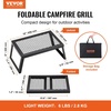 image:imageVEVOR Folding Campfire Grill Heavy Duty Steel Mesh Grate 224 Portable Camping Grates Over Fire Pit Camp Fire Cooking Equipment with Legs Carrying Bag Grilling Rack for Outdoor Open Flame Cooking181212 inch