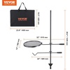 image:imageVEVOR Folding Campfire Grill Heavy Duty Steel Mesh Grate 224 Portable Camping Grates Over Fire Pit Camp Fire Cooking Equipment with Legs Carrying Bag Grilling Rack for Outdoor Open Flame Cooking1414 inch