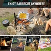 image:imageVEVOR Folding Campfire Grill Heavy Duty Steel Mesh Grate 224 Portable Camping Grates Over Fire Pit Camp Fire Cooking Equipment with Legs Carrying Bag Grilling Rack for Outdoor Open Flame Cooking1616 inch