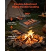 image:imageVEVOR Folding Campfire Grill Heavy Duty Steel Mesh Grate 224 Portable Camping Grates Over Fire Pit Camp Fire Cooking Equipment with Legs Carrying Bag Grilling Rack for Outdoor Open Flame Cooking17 inch Double Layer