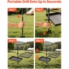 image:imageVEVOR Folding Campfire Grill Heavy Duty Steel Mesh Grate 224 Portable Camping Grates Over Fire Pit Camp Fire Cooking Equipment with Legs Carrying Bag Grilling Rack for Outdoor Open Flame Cooking17 inch Double Layer
