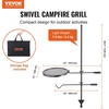 image:imageVEVOR Folding Campfire Grill Heavy Duty Steel Mesh Grate 224 Portable Camping Grates Over Fire Pit Camp Fire Cooking Equipment with Legs Carrying Bag Grilling Rack for Outdoor Open Flame Cooking1414 inch
