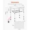 image:imageVEVOR Folding Camping Table Adjustable Height Aluminum MDF Outdoor Portable Lightweight for Cooking Beach Picnic Travel 24 x 16 inchSilver1