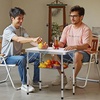 image:imageVEVOR Folding Camping Table Adjustable Height Aluminum MDF Outdoor Portable Lightweight for Cooking Beach Picnic Travel 24 x 16 inchSilver1
