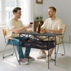 image:imageVEVOR Folding Camping Table Portable Roll Up Side Tables Lightweight Aluminum Beach Table for Outdoor BBQ Tailgating Picnic Travel 47 inchBlackBlack