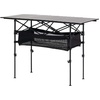 image:imageVEVOR Folding Camping Table Portable Roll Up Side Tables Lightweight Aluminum Beach Table for Outdoor BBQ Tailgating Picnic Travel 47 inchBlackBlack