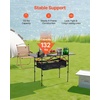 image:imageVEVOR Folding Camping Table Portable Roll Up Side Tables Lightweight Aluminum Beach Table for Outdoor BBQ Tailgating Picnic Travel 47 inchBlackBlack