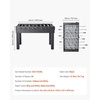 image:imageVEVOR Foosball Table 55 inch Standard Size Table Indoor FullSize Foosball Tables Includes Durable Soccer Set for Home Family Game RoomBlack
