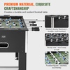 image:imageVEVOR Foosball Table 55 inch Standard Size Table Indoor FullSize Foosball Tables Includes Durable Soccer Set for Home Family Game RoomBlack