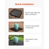 image:imageVEVOR Fountain and Water Feature Basin 30Inch Disappearing Water Fountain Basin for Landscape and Garden Supports Up to 500 lbs Heavy Duty Pond Reservoir for Bubbling Rock amp Garden Statues Black
