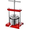 image:imageVEVOR Fruit Wine Press 088 Gallon336L 2 Stainless Steel Barrels Manual Juice Maker Cider Apple Grape Tincture Vegetables Honey Olive Oil Making Press with THandle for Outdoor Kitchen and HomeStainless 088Gal