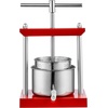 image:imageVEVOR Fruit Wine Press 088 Gallon336L 2 Stainless Steel Barrels Manual Juice Maker Cider Apple Grape Tincture Vegetables Honey Olive Oil Making Press with THandle for Outdoor Kitchen and HomeStainless 053Gal