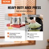 image:imageVEVOR Fruit Wine Press 088 Gallon336L 2 Stainless Steel Barrels Manual Juice Maker Cider Apple Grape Tincture Vegetables Honey Olive Oil Making Press with THandle for Outdoor Kitchen and HomeStainless 08Gal