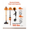 image:imageVEVOR Garage Organizer Trimmer Rack 59 Inch 2 Pack 180 lbs Total Load Wall Mounted Garden Power Tool Hanger Weed Whackers Holder for GrassHedge Trimmer Leaf Blower Chainsaw Garden Tools Orange