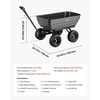 image:imageVEVOR Garden Dump Cart 1200 lbs Poly Dump Cart 7 Cu Ft Garden Carts Dumps Wagon with 2in1 Convertible Handle 90 QuickDumps Mechanism 180 Swivel Wheels Yard Wagon for Plants Soil Crops