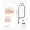 image:imageVEVOR Grill Burner Tube for Weber Q3200 Q300 2013 amp earlier Q320 Q3000 2014 amp newer 2375 inch 304 Stainless Steel Tube Burner for Weber 404341 57060001 586002 Replacement Part 60036 8038517 Fits Q 1001000 series