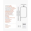 image:imageVEVOR Grill Burner Tube for Weber Q3200 Q300 2013 amp earlier Q320 Q3000 2014 amp newer 2375 inch 304 Stainless Steel Tube Burner for Weber 404341 57060001 586002 Replacement Part 60036 803852275 Fits Q 3003000 series