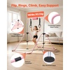 image:imageVEVOR Gymnastic Bars for Kids 140 lbs Capacity Folding Training Kip Bar with Mat 5 Adjustable Height Gymnastic Horizontal Bar Home Training Equipment for Indoor Outdoor Easy AssemblePink