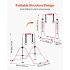 image:imageVEVOR Gymnastic Bars for Kids 140 lbs Capacity Folding Training Kip Bar with Mat 5 Adjustable Height Gymnastic Horizontal Bar Home Training Equipment for Indoor Outdoor Easy AssemblePink