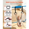 image:imageVEVOR Gymnastic Bars for Kids 140 lbs Capacity Folding Training Kip Bar with Mat 5 Adjustable Height Gymnastic Horizontal Bar Home Training Equipment for Indoor Outdoor Easy AssembleBlue