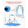 image:imageVEVOR Gymnastic Bars for Kids 140 lbs Capacity Folding Training Kip Bar with Mat 5 Adjustable Height Gymnastic Horizontal Bar Home Training Equipment for Indoor Outdoor Easy AssembleBlue Mat