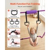 image:imageVEVOR Gymnastic Bars for Kids 140 lbs Capacity Folding Training Kip Bar with Mat 5 Adjustable Height Gymnastic Horizontal Bar Home Training Equipment for Indoor Outdoor Easy AssemblePurple