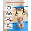 image:imageVEVOR Gymnastic Bars for Kids 140 lbs Capacity Folding Training Kip Bar with Mat 5 Adjustable Height Gymnastic Horizontal Bar Home Training Equipment for Indoor Outdoor Easy AssembleBlue Mat