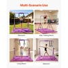 image:imageVEVOR Gymnastic Bars for Kids 140 lbs Capacity Folding Training Kip Bar with Mat 5 Adjustable Height Gymnastic Horizontal Bar Home Training Equipment for Indoor Outdoor Easy AssemblePurple Mat