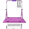 image:imageVEVOR Gymnastic Bars for Kids 140 lbs Capacity Folding Training Kip Bar with Mat 5 Adjustable Height Gymnastic Horizontal Bar Home Training Equipment for Indoor Outdoor Easy AssemblePurple Mat