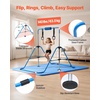 image:imageVEVOR Gymnastic Bars for Kids 140 lbs Capacity Folding Training Kip Bar with Mat 5 Adjustable Height Gymnastic Horizontal Bar Home Training Equipment for Indoor Outdoor Easy AssembleBlue Mat