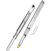 image:imageVEVOR Heavy Duty Drawer Slides 16inch 1 Pair Locking Drawer Slides 250lbs Load Capacity Side Mount Ball Bearing 3Fold Full ExtensionNew