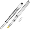 image:imageVEVOR Heavy Duty Drawer Slides 16inch 1 Pair Locking Drawer Slides 250lbs Load Capacity Side Mount Ball Bearing 3Fold Full ExtensionNew