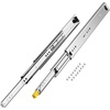 image:imageVEVOR Heavy Duty Drawer Slides 16inch 1 Pair Locking Drawer Slides 250lbs Load Capacity Side Mount Ball Bearing 3Fold Full ExtensionNew