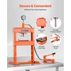 image:imageVEVOR Hydraulic Shop Press 12 Ton26000lbs HFrame 4Hold Adjustable Height with Movable Plates for Garage or Professional Users Orange10T