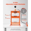 image:imageVEVOR Hydraulic Shop Press 12 Ton26000lbs HFrame 4Hold Adjustable Height with Movable Plates for Garage or Professional Users Orange10T