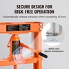 image:imageVEVOR Hydraulic Shop Press 12 Ton26000lbs HFrame 4Hold Adjustable Height with Movable Plates for Garage or Professional Users Orange12T