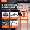 image:imageVEVOR Hydraulic Shop Press 12 Ton26000lbs HFrame 4Hold Adjustable Height with Movable Plates for Garage or Professional Users Orange12T