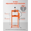 image:imageVEVOR Hydraulic Shop Press 12 Ton26000lbs HFrame 4Hold Adjustable Height with Movable Plates for Garage or Professional Users Orange20T