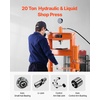image:imageVEVOR Hydraulic Shop Press 12 Ton26000lbs HFrame 4Hold Adjustable Height with Movable Plates for Garage or Professional Users Orange20T