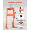 image:imageVEVOR Hydraulic Shop Press 12 Ton26000lbs HFrame 4Hold Adjustable Height with Movable Plates for Garage or Professional Users Orange20T