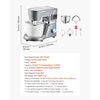 image:imageVEVOR Ice Cream Maker 211 Qt Large Capacity Electric Automatic IceCream Machine with Easy Operation amp Cleaning Stainless Steel Shell for Homemade Frozen Yogurt Fruit Sorbet Gelato Silver18 Qt