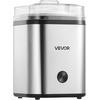 image:imageVEVOR Ice Cream Maker 211 Qt Large Capacity Electric Automatic IceCream Machine with Easy Operation amp Cleaning Stainless Steel Shell for Homemade Frozen Yogurt Fruit Sorbet Gelato Silver211 Qt 2L