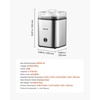 image:imageVEVOR Ice Cream Maker 211 Qt Large Capacity Electric Automatic IceCream Machine with Easy Operation amp Cleaning Stainless Steel Shell for Homemade Frozen Yogurt Fruit Sorbet Gelato Silver211 Qt 2L