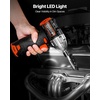 image:imageVEVOR Impact Driver 14 Inch 2800 RPM Max Speed 20 V Brushless Motor Electric Cordless Impact Driver Kit with Battery and Charger 20 Bits LED Work Light for Furniture Electrical Home Repairs120Nm  3400BPM