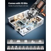 image:imageVEVOR Impact Driver 14 Inch 2800 RPM Max Speed 20 V Brushless Motor Electric Cordless Impact Driver Kit with Battery and Charger 20 Bits LED Work Light for Furniture Electrical Home Repairs180Nm  2800BPM