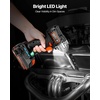 image:imageVEVOR Impact Driver 14 Inch 2800 RPM Max Speed 20 V Brushless Motor Electric Cordless Impact Driver Kit with Battery and Charger 20 Bits LED Work Light for Furniture Electrical Home Repairs250Nm  3600BPM