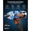 image:imageVEVOR Impact Driver 14 Inch 2800 RPM Max Speed 20 V Brushless Motor Electric Cordless Impact Driver Kit with Battery and Charger 20 Bits LED Work Light for Furniture Electrical Home Repairs180Nm  2800BPM