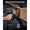 image:imageVEVOR Impact Driver 14 Inch 2800 RPM Max Speed 20 V Brushless Motor Electric Cordless Impact Driver Kit with Battery and Charger 20 Bits LED Work Light for Furniture Electrical Home Repairs180Nm  2800BPM